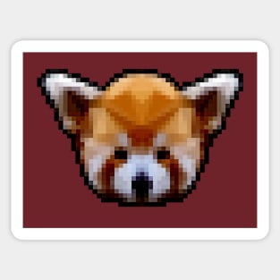 Pixel Red Panda Sticker